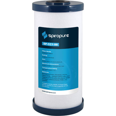 SpiroPure SP-CC1-BB 10x4.5 Catalytic Carbon Filter