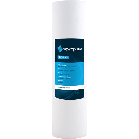 SpiroPure SP-P10 10x2.5 Melt-Blown Polypropylene Filter Cartridge, 10 Micron